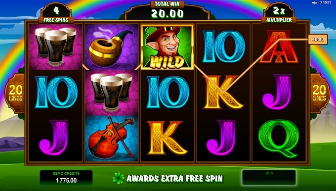 Play Lucky Leprechaun slot at Mr Green casino