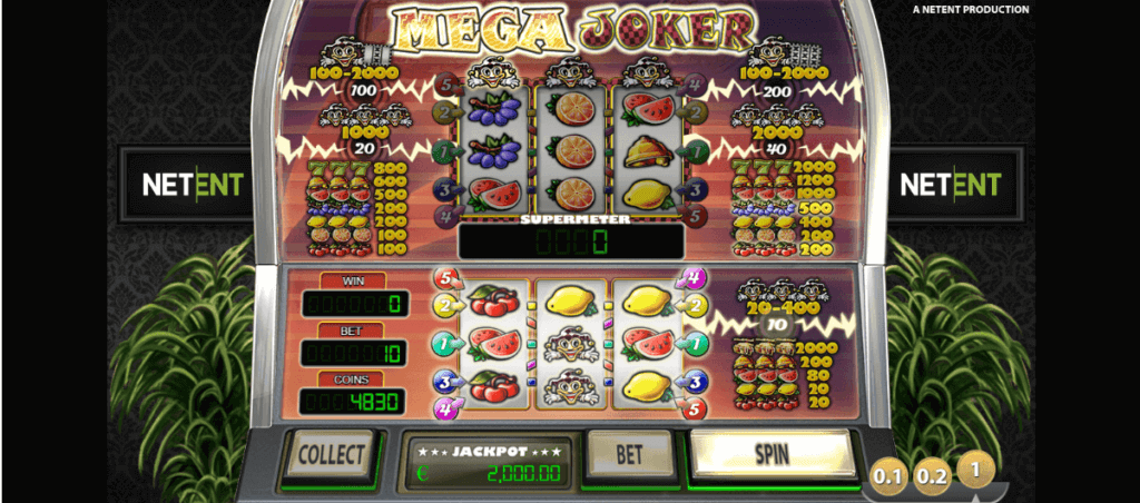 Play NetEnt's online slot, Mega Joker