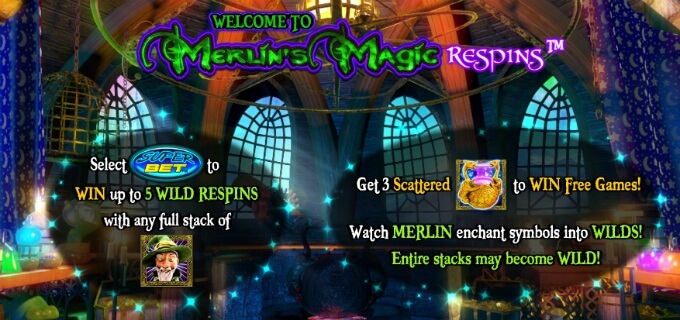 Play Merlin's Magic Respins slot at Rizk casino