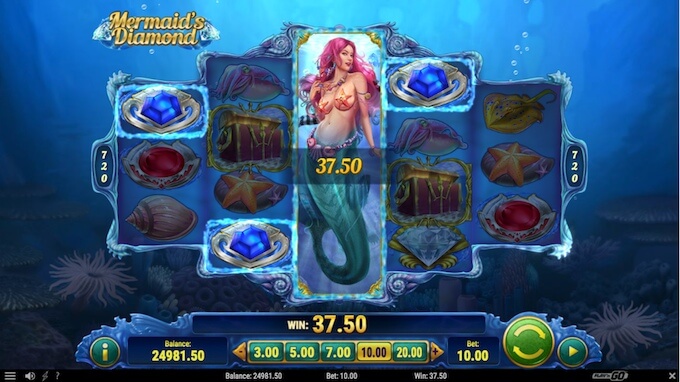 Mermaids Diamonds wild feature