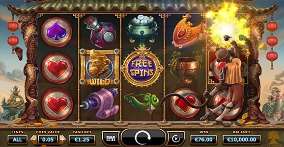 Play Legend of the Golden Monkey slot on Videoslots casino