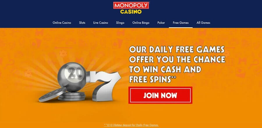 Monopoly Casino daily free games