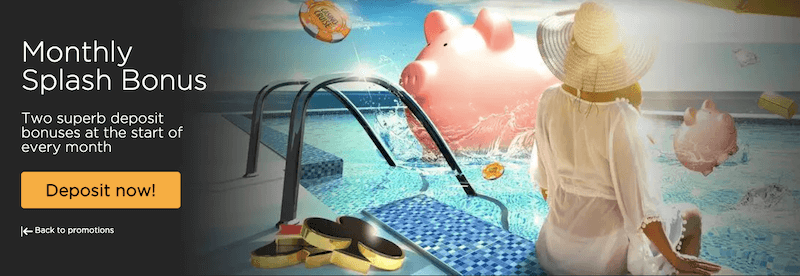 Casino Cruise offers and promotions CasinoCruise - Monthly Splash Bonus