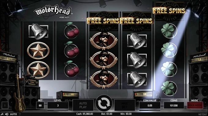 Play Motörhead slot at Dunder casino