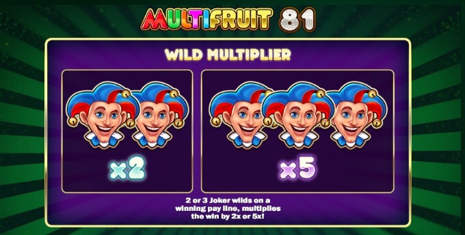 Multifruit 81 slot features