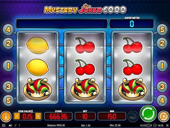 Mystery Joker 6000 slot reels