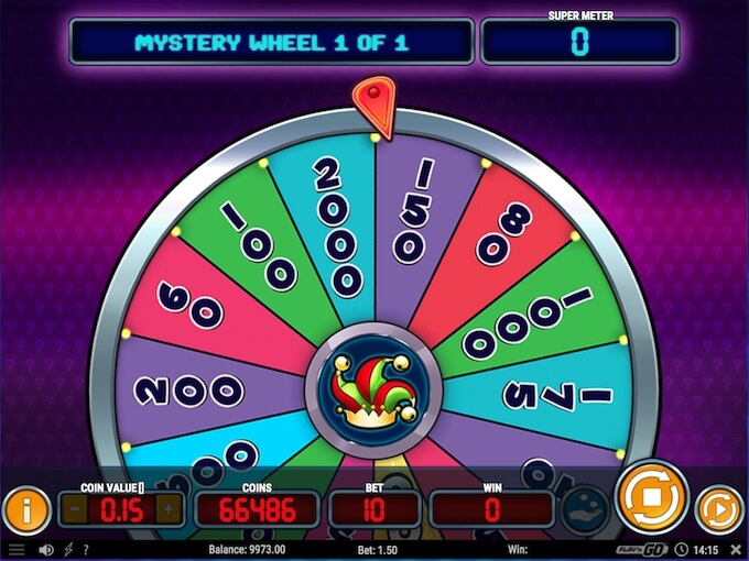 Spin the Mystery Wheel in Mystery Joker 6000 slot