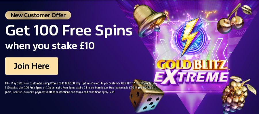 Up to 100 free spins at William Hill casino UK