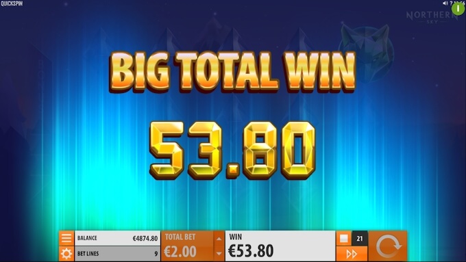 Northern Sky slot big win!