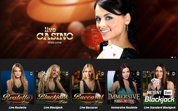 Novibet casino UK - live casino