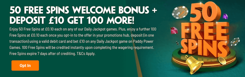 Paddy Power welcome offer