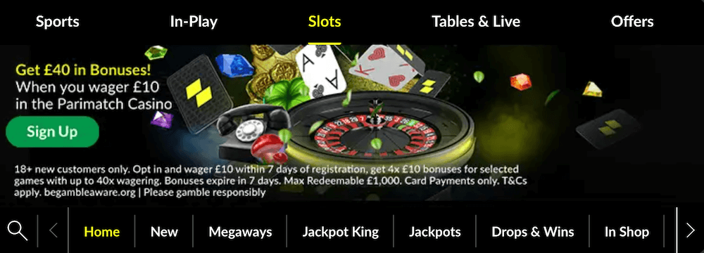 parimatch slots uk