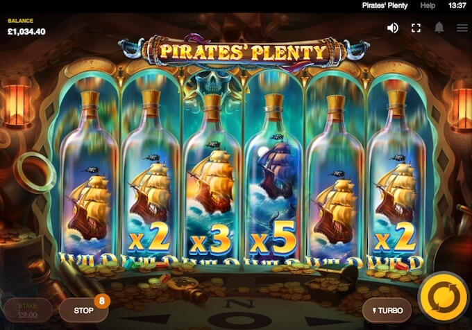 Pirates Plenty Treasure Reel feature