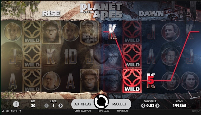 Planet of the Apes slot_reels