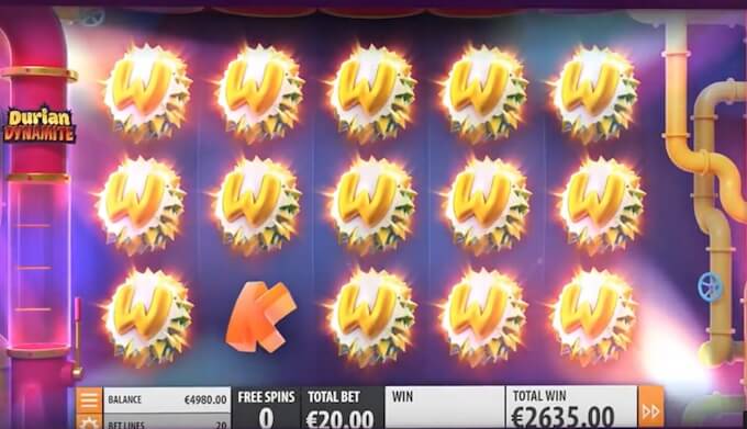 Durian Dynamite slot features