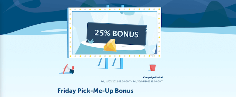 PlayFrank Pick-Me-Up Bonus