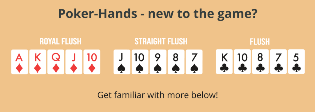 Types of Poker Hands in online poker