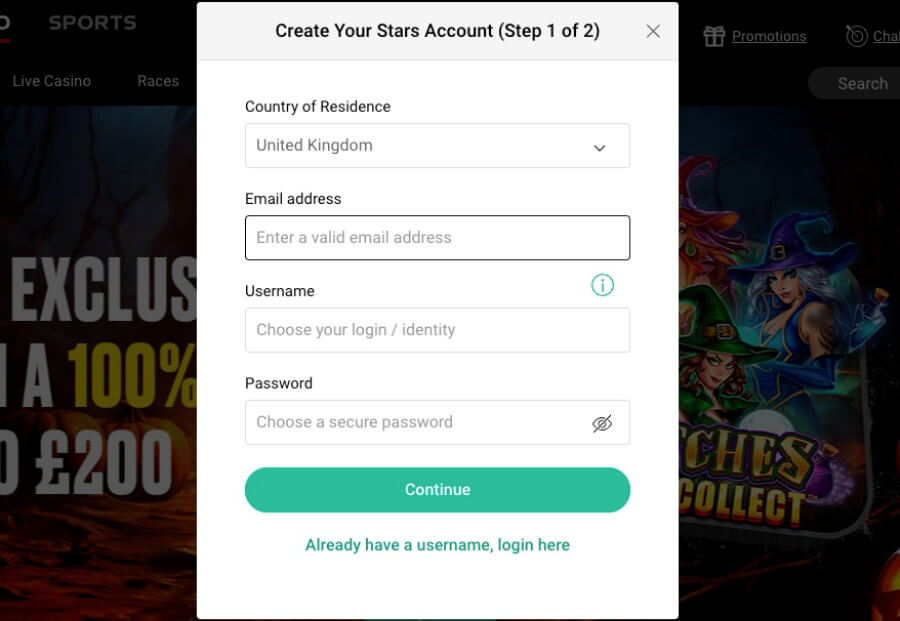 Pokerstars casino registration