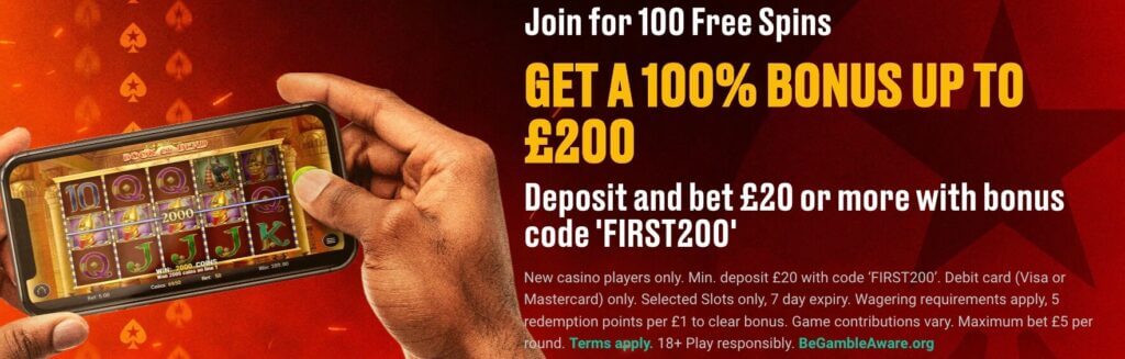Pokerstars welcome offer low wagering