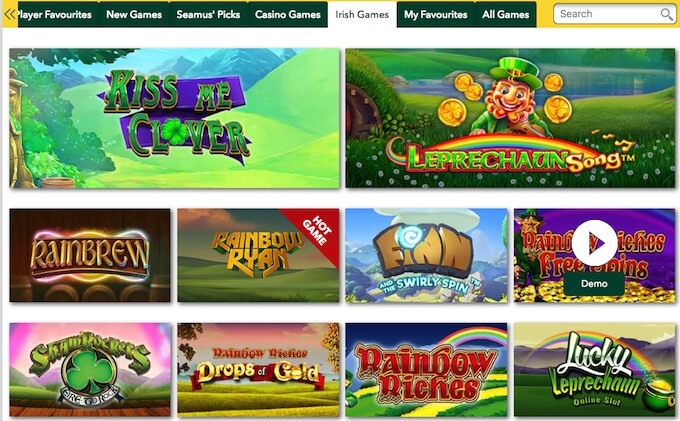 Pots of Luck casino games