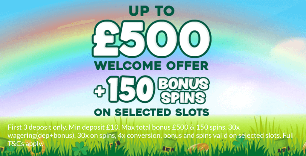 Pots of Luck casino welcome bonus