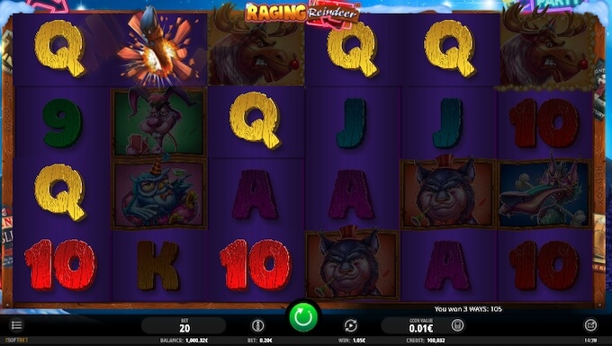 Raging Reindeer slot 