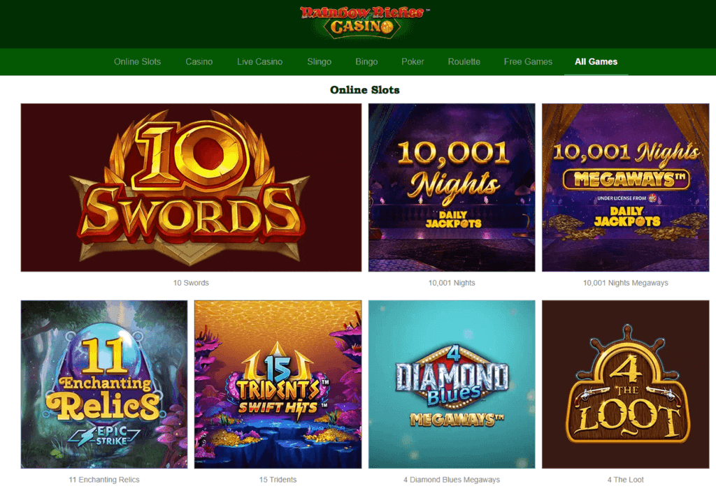 Rainbow Riches Casino games
