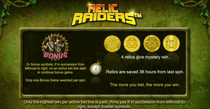 Play Relic Raiders slot at Dunder Casino