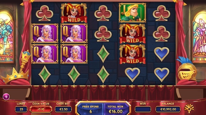 Royal Family slot free spins mode