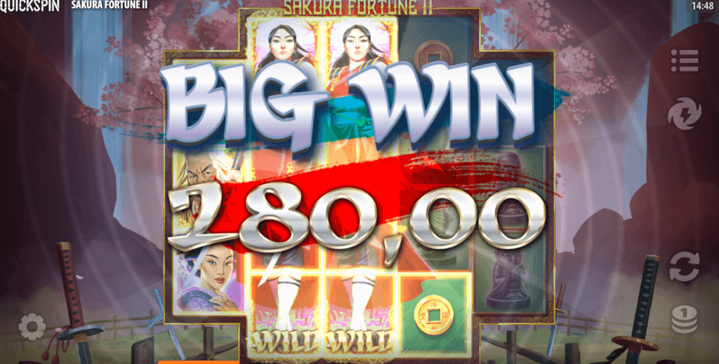 £280 Win during Free Spins bonus game