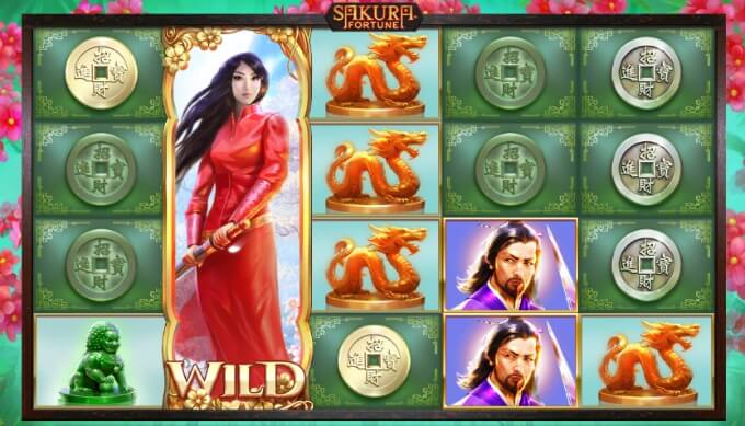 Play Sakura Fortune slot at Dunder Casino