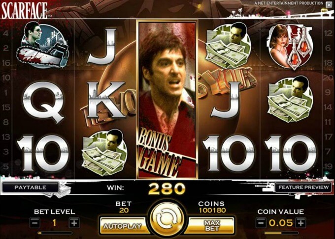 Play Scarface at LeoVegas casino