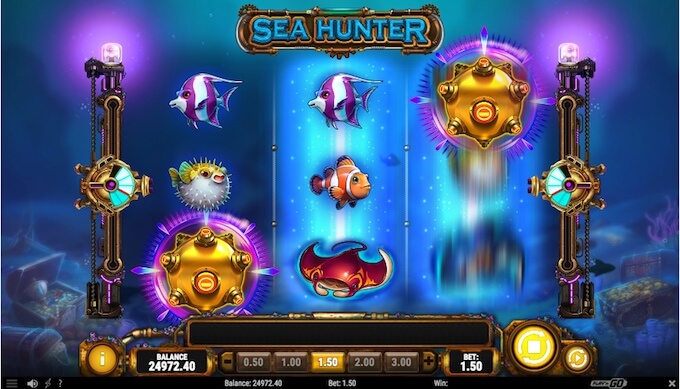 Sea Hunter slot meter power-ups Sea Hunter bonus meters