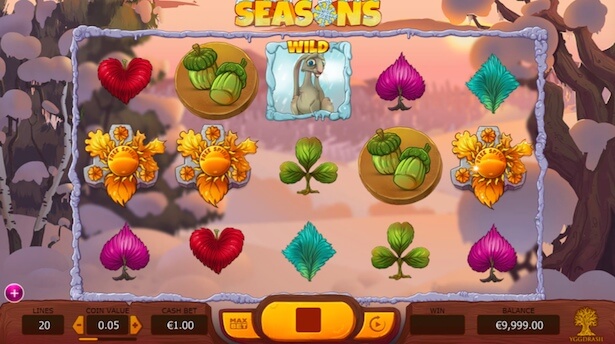 Play Seasons slot on Mr Green casino