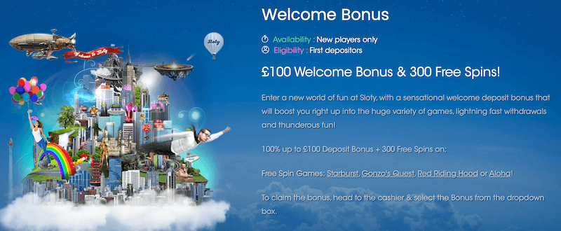 Check out Casino Cruise! Sloty - Welcome casino bonus