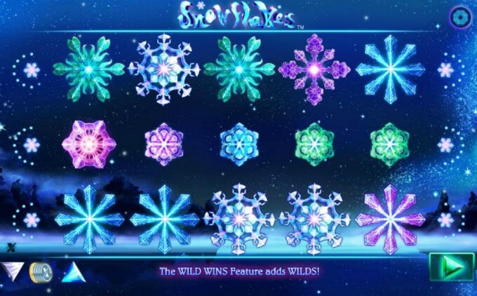 Play Snowflakes slot at Dunder Casino