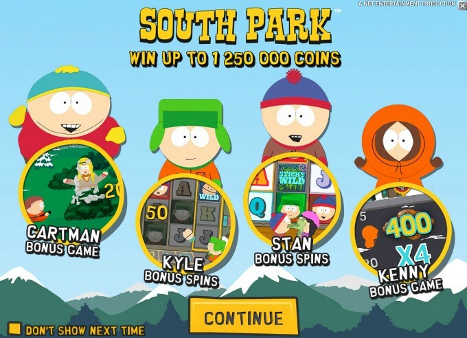 Play South Park slot