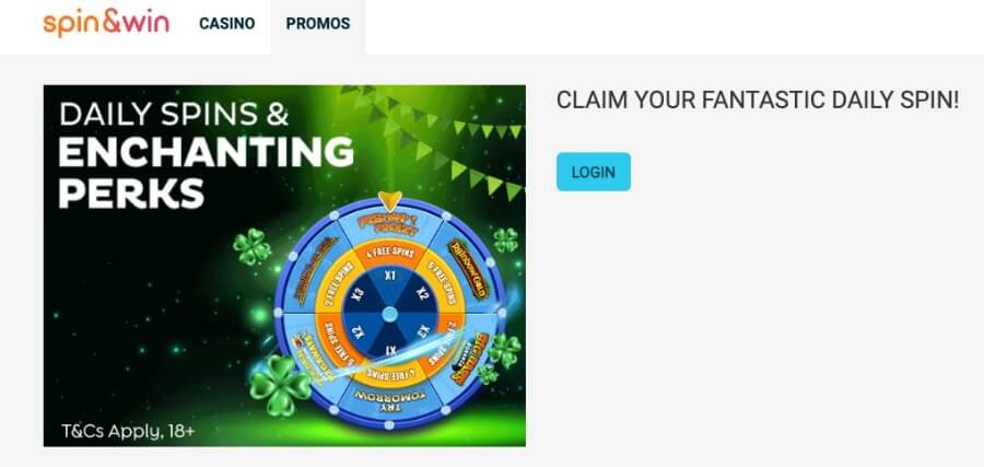 Spin & Win daily spins 
