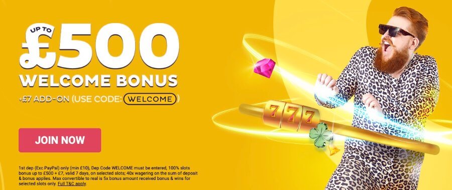 Spin and Win welcome offer