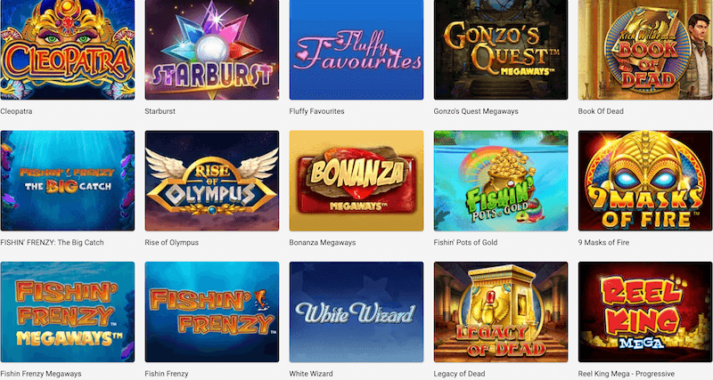 Spin and Win slot selection