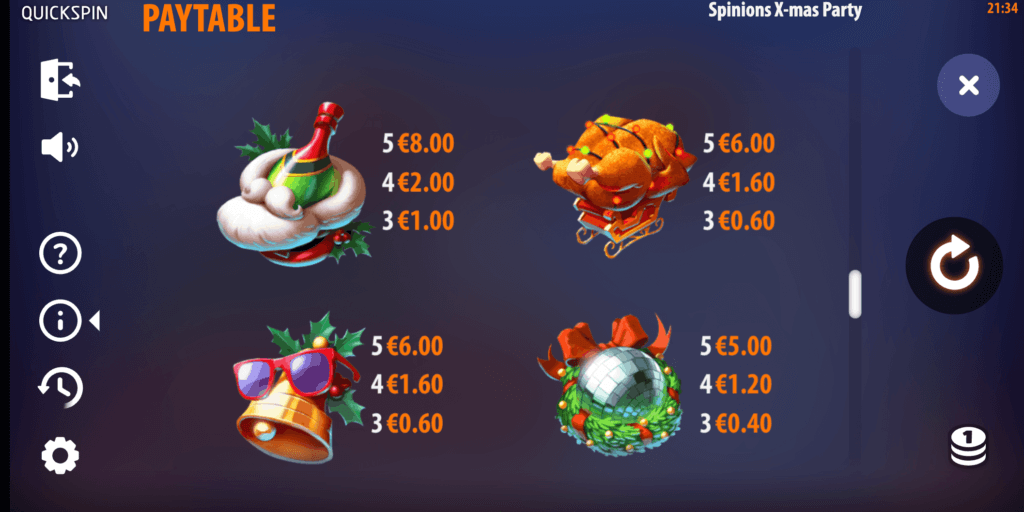 Spinion Xmas Party - Higher Paying Symbols