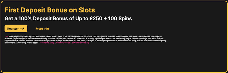 SpinYoo - Welcome Bonus