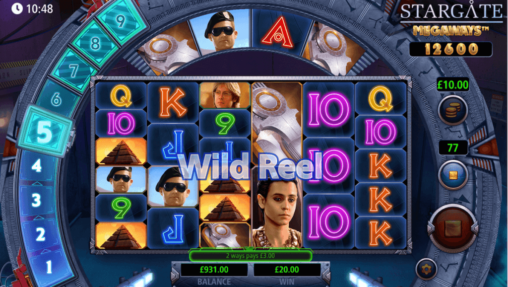 Trail Feature in Stargate Megaways online slot