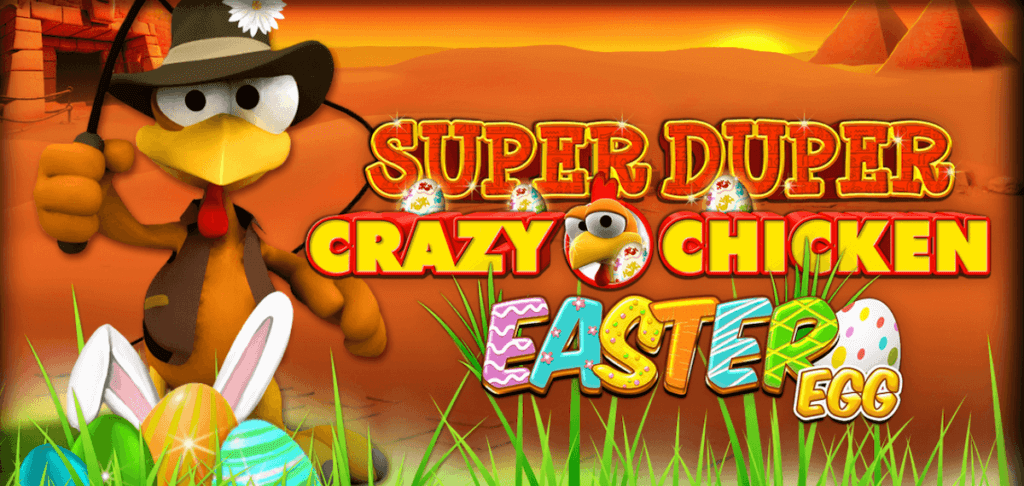 Super Duper Crazy Chicken Easter Egg online slot title card