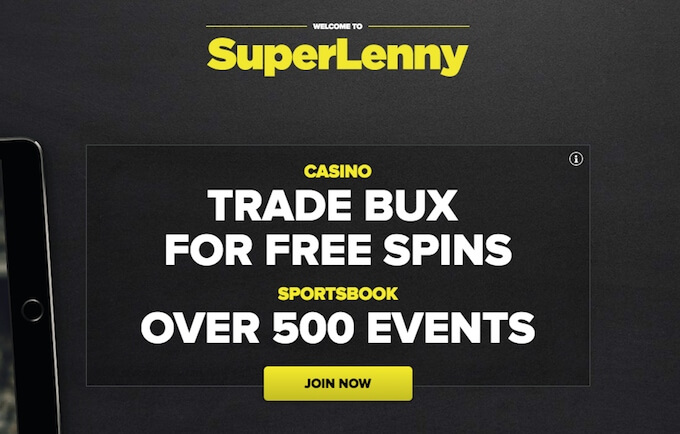 Get BUX and free spins at SuperLenny! SuperLenny casino - get BUX