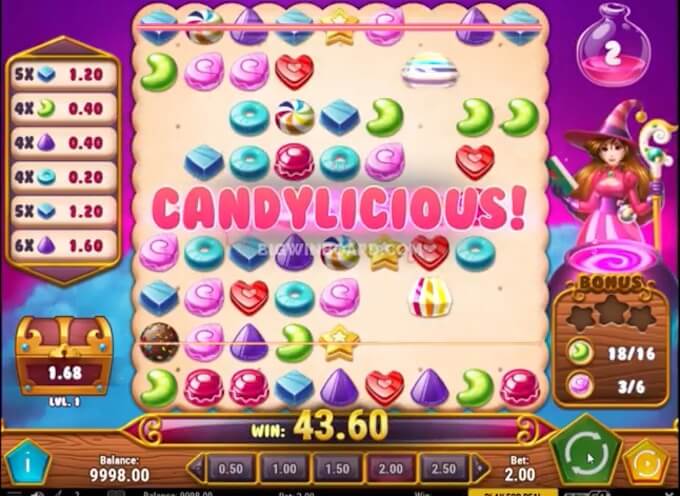 Sweet Alchemy slot bonus features