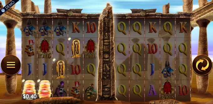 Temple of Luxor slot payouts