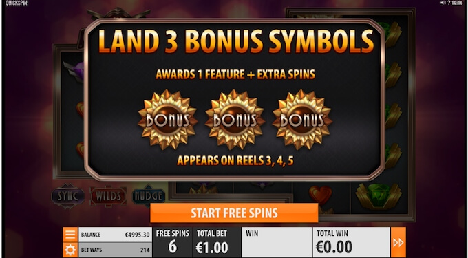 The Grand slot bonus