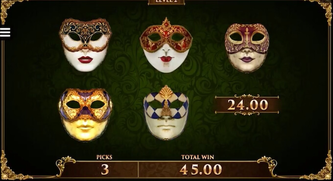 The Phantom of the Opera slot Masquerade bonus