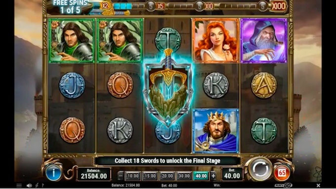 the sword and the grail slot review